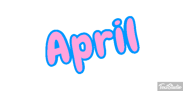April Efecto de texto
