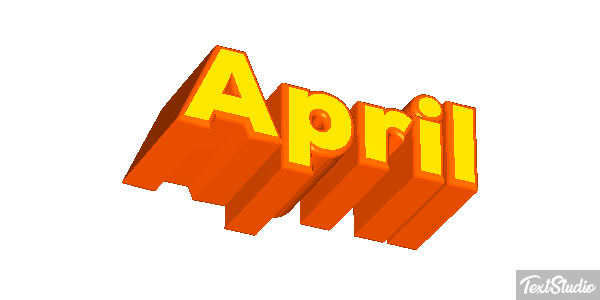 April Efecto de texto