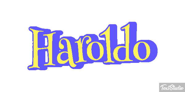 Haroldo Efecto de texto
