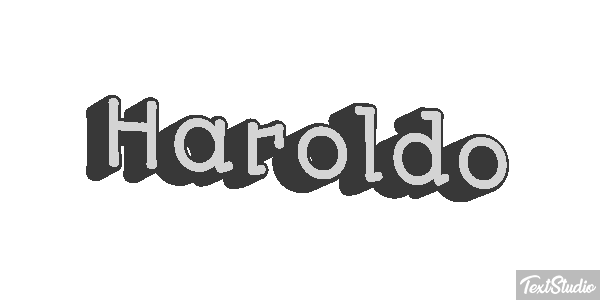 Haroldo Efecto de texto