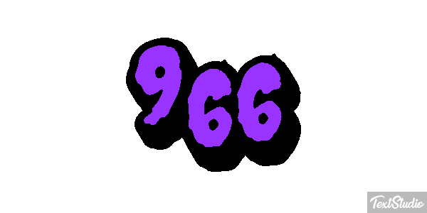 966 Text effect
