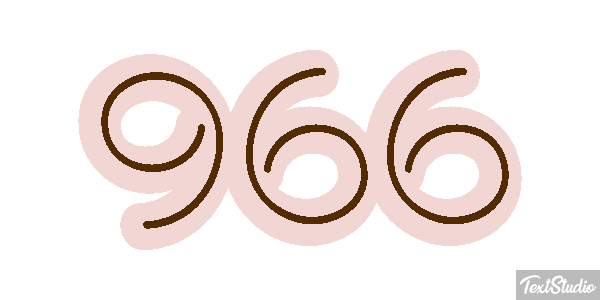 966 Text effect