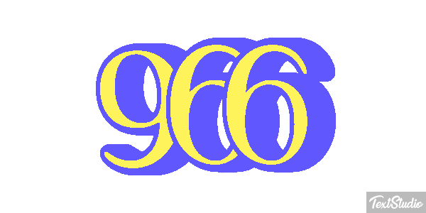 966 Text effect