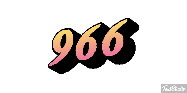 966 Text effect