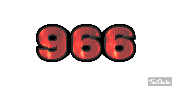 966 Text effect