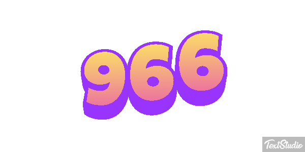 966 Text effect