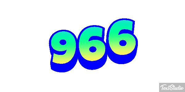 966 Text effect