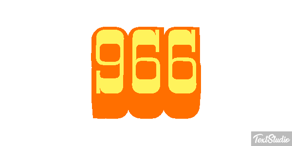 966 Text effect