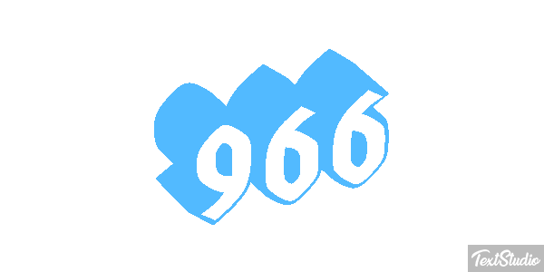 966 Text effect