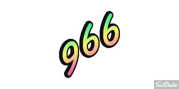 966 Text effect