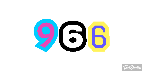 966 Text effect