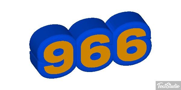 966 Text effect