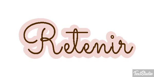 Retenir Effetto testo
