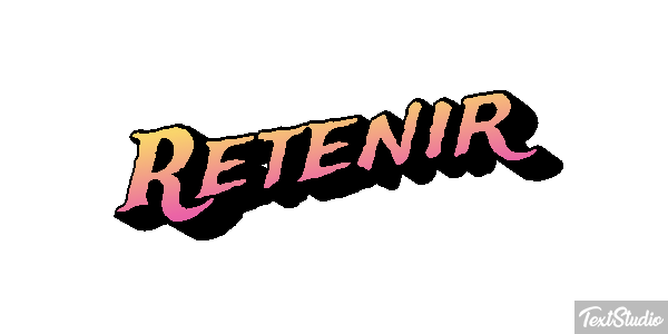 Retenir Effetto testo