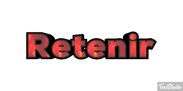 Retenir Effetto testo