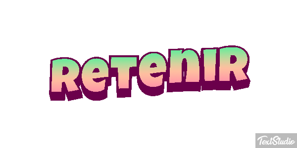 Retenir Effetto testo