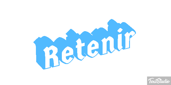 Retenir Effetto testo