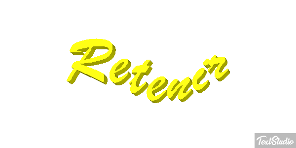Retenir Effetto testo