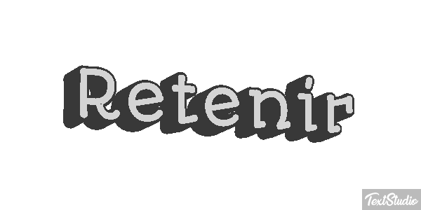 Retenir Effetto testo