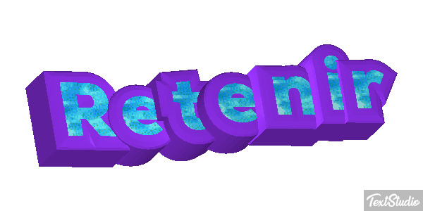 Retenir Effetto testo