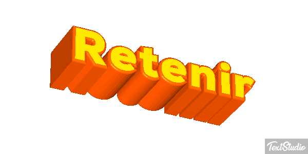 Retenir Effetto testo