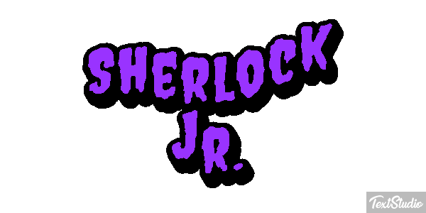 Sherlock Jr. Efekt tekstowy
