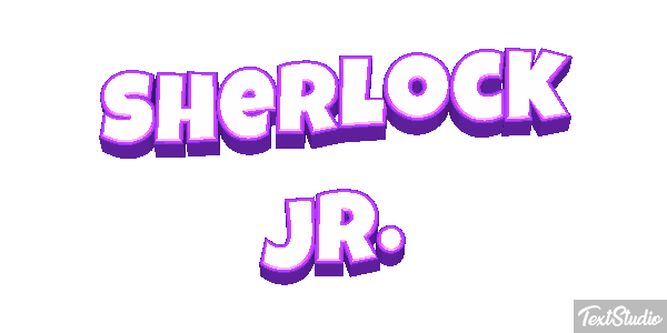 Sherlock Jr. Efekt tekstowy