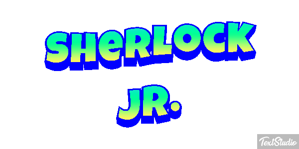 Sherlock Jr. Efekt tekstowy