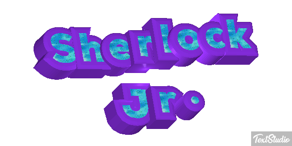 Sherlock Jr. Efekt tekstowy