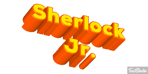 Sherlock Jr. Efekt tekstowy