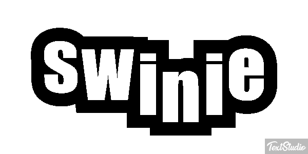 świnie Efekt tekstowy