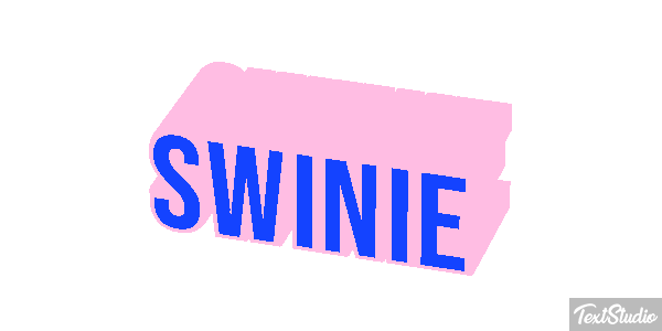 świnie Efekt tekstowy