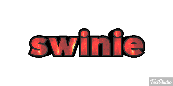 świnie Efekt tekstowy