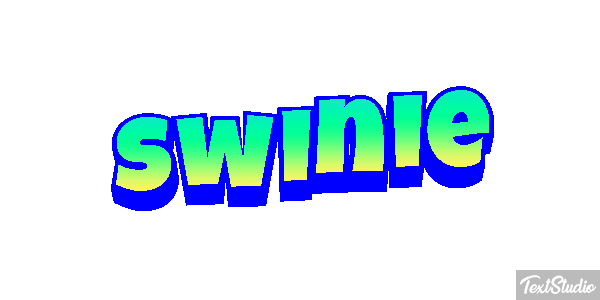 świnie Efekt tekstowy