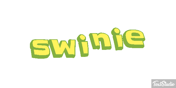 świnie Efekt tekstowy