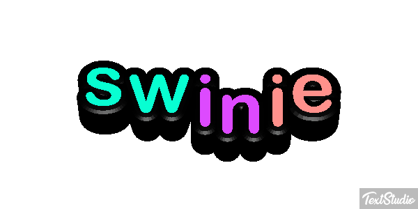 świnie Efekt tekstowy