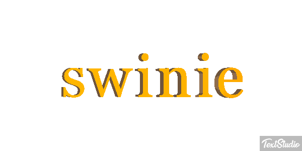 świnie Efekt tekstowy