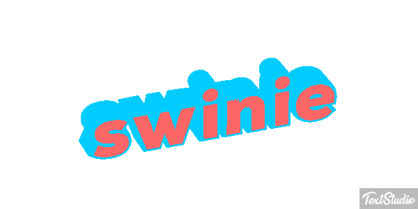 świnie Efekt tekstowy