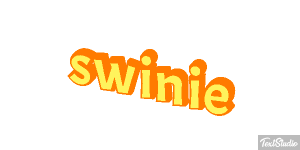 świnie Efekt tekstowy