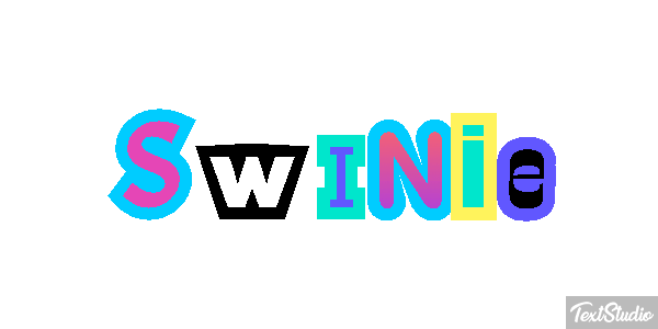 świnie Efekt tekstowy