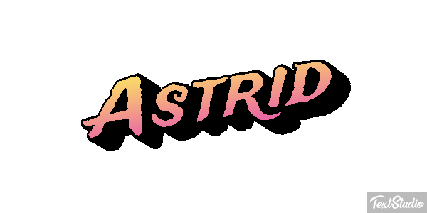 Astrid Text effect