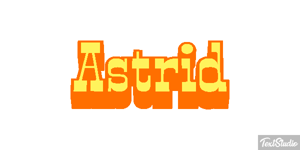 Astrid Text effect