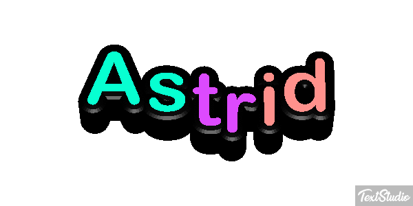 Astrid Text effect