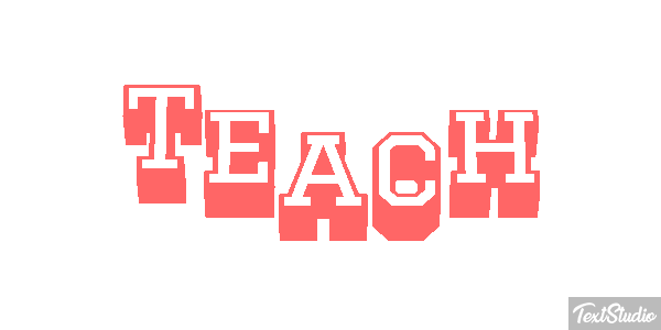 Teach Efekt tekstowy