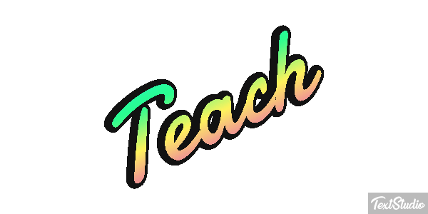 Teach Efekt tekstowy