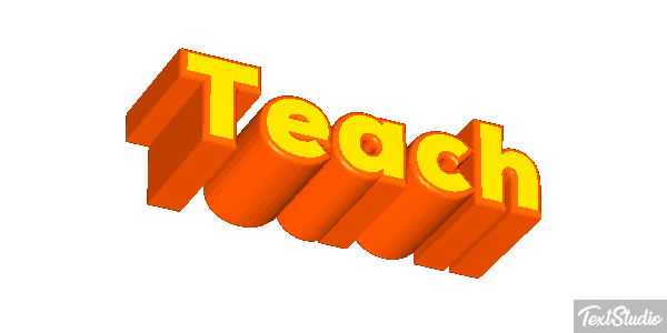 Teach Efekt tekstowy