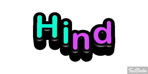 Hind Efeito do texto