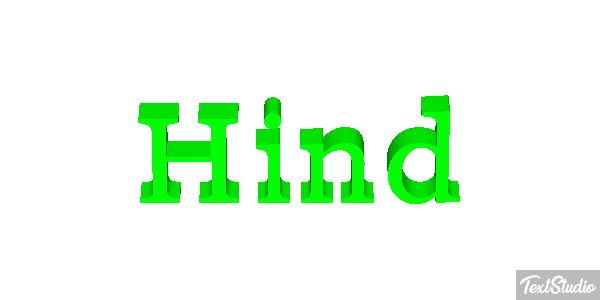 Hind Efeito do texto