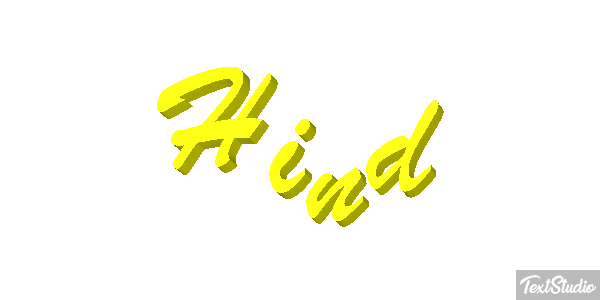 Hind Efeito do texto