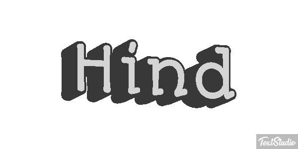 Hind Efeito do texto